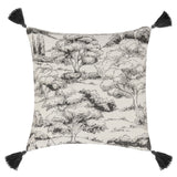 VC Stonework Charcoal 22x22 Throw Pillow (Set of 2) - Ornate Home