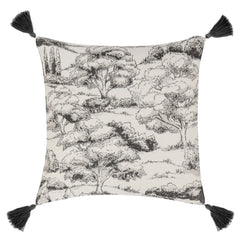 VC Stonework Charcoal 22x22 Throw Pillow (Set of 2) - Ornate Home