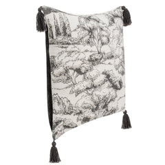 VC Stonework Charcoal 22x22 Throw Pillow (Set of 2) - Ornate Home