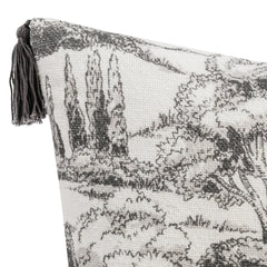 VC Stonework Charcoal 22x22 Throw Pillow (Set of 2) - Ornate Home