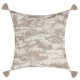 VC Stonework Natural 22x22 Throw Pillow (Set of 2) - Ornate Home