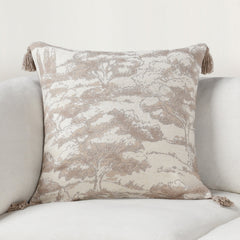 VC Stonework Natural 22x22 Throw Pillow (Set of 2) - Ornate Home