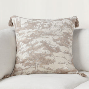 VC Stonework Natural 22x22 Throw Pillow (Set of 2) - Ornate Home