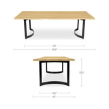 Bent Natural Oak Small Dining Table
