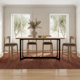 Bent Natural Oak Counter Table