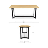 Bent Natural Oak Counter Table