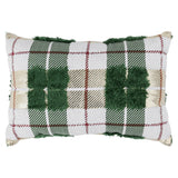 VE Plaid Green Texture Multi Multiple Sizes Throw Pillow - Ornate Home