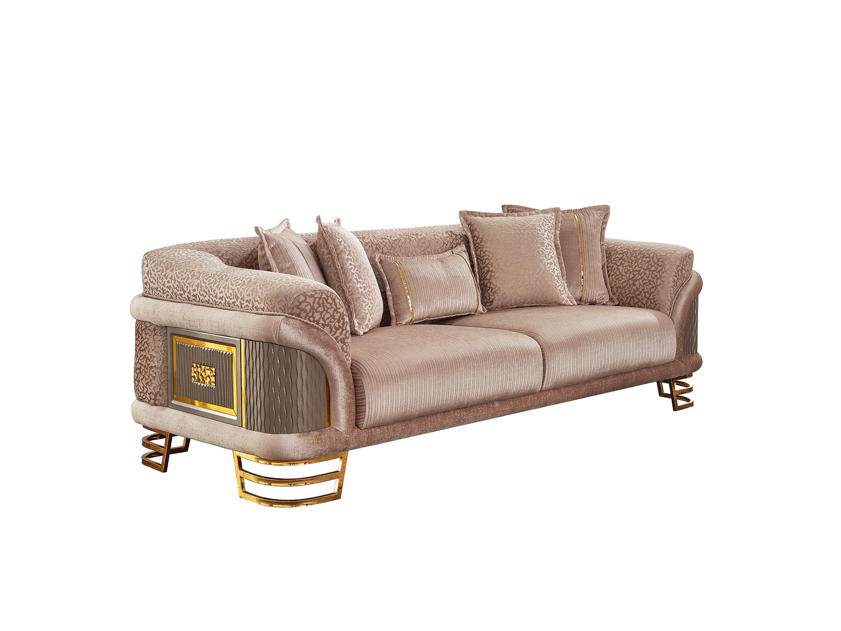 Versace Cream Stationary Sofa