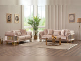 Versace Cream Stationary Sofa