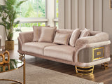 Versace Cream Stationary Sofa
