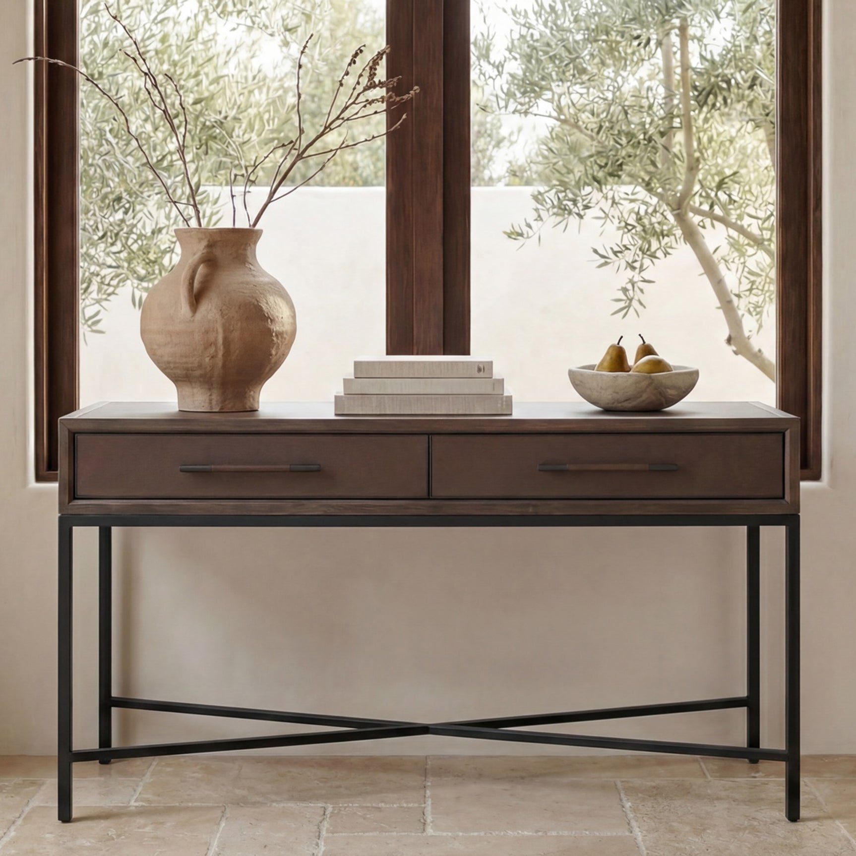 Mako Brown Console Table