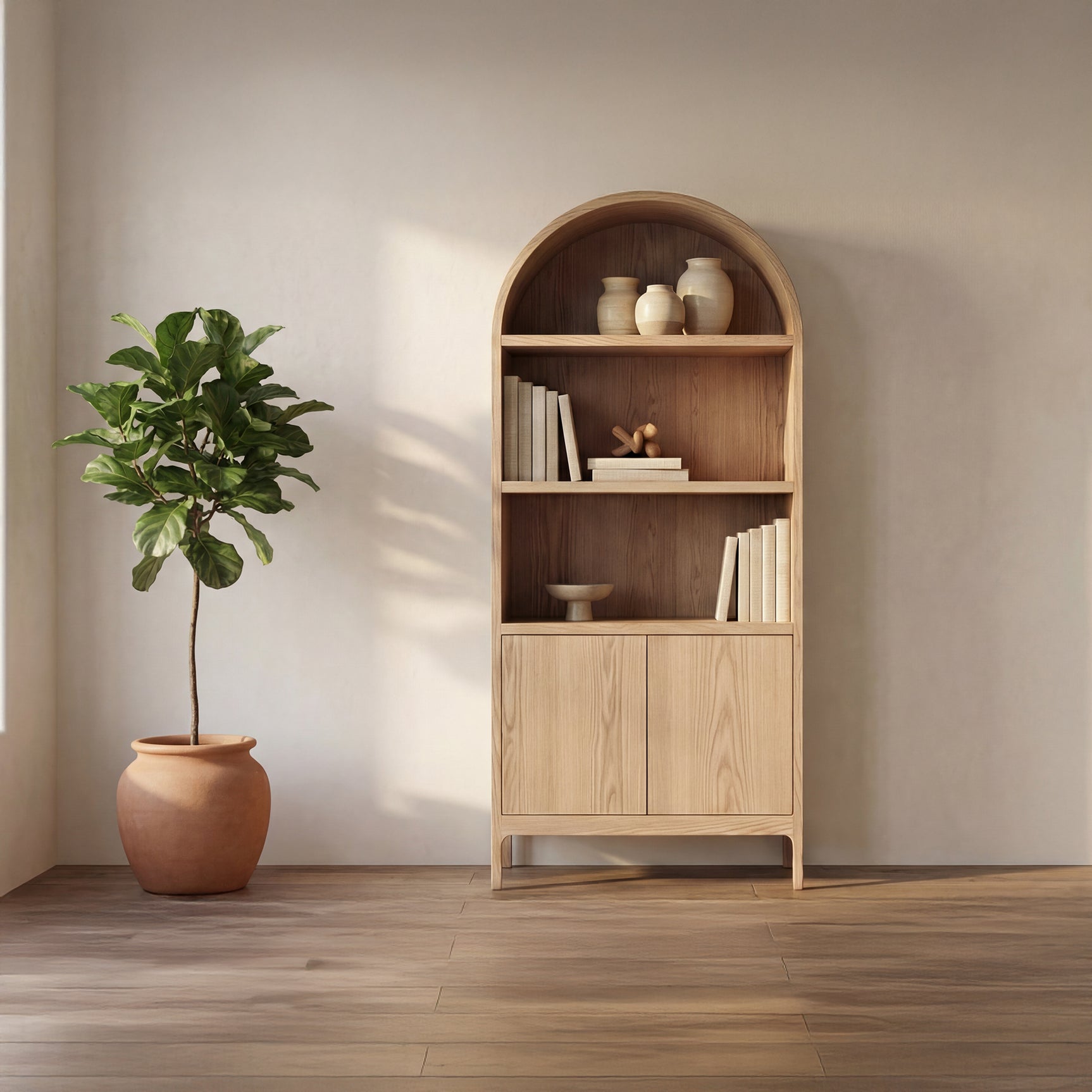 Wilde Natural Display Cabinet