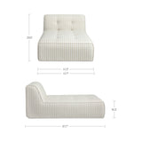 Sunseeker Brown Stripe Outdoor Chaise
