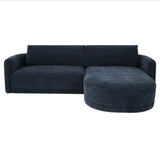 Emmy Dark Blue Right Sectional