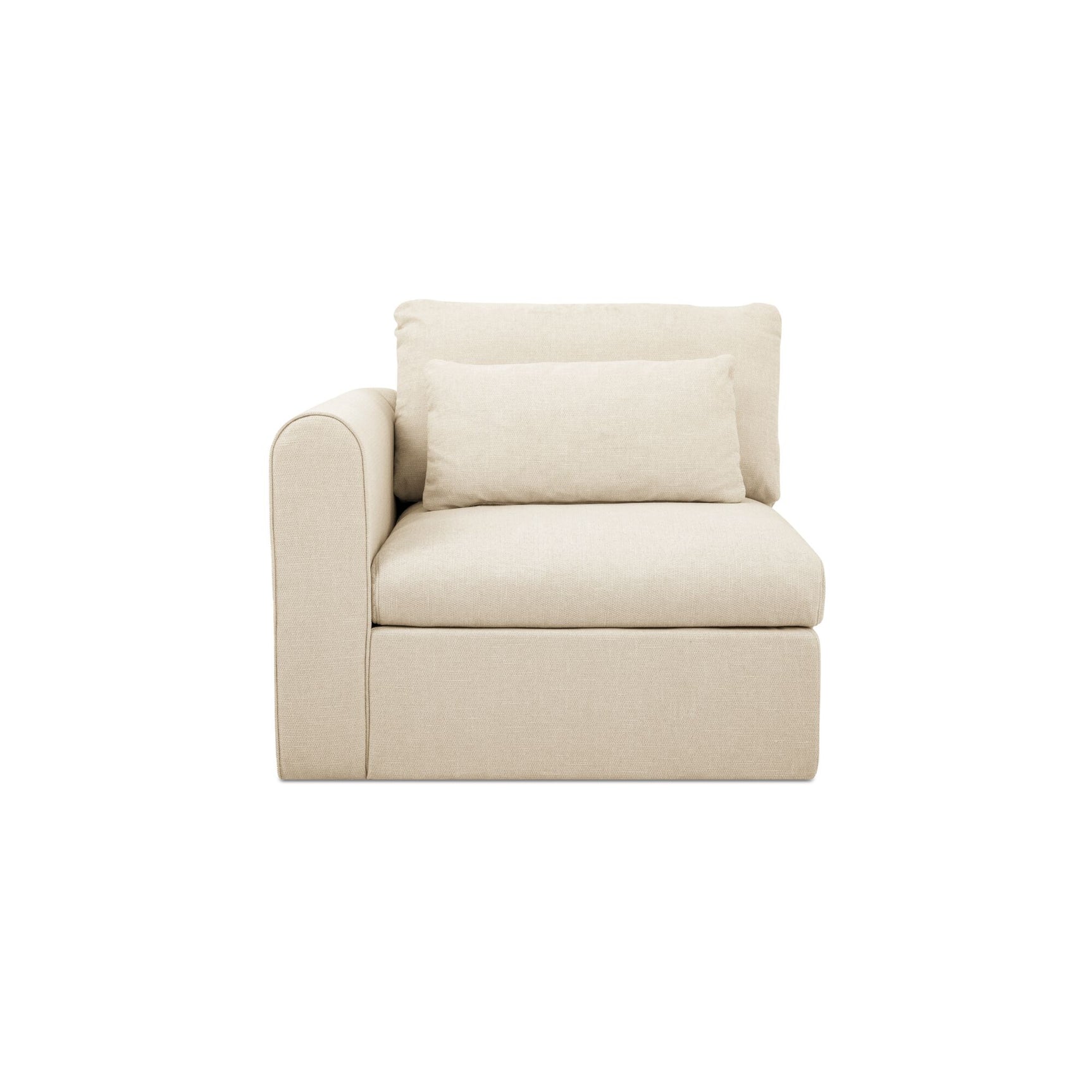 Swift Light Beige Left Arm Facing Chair
