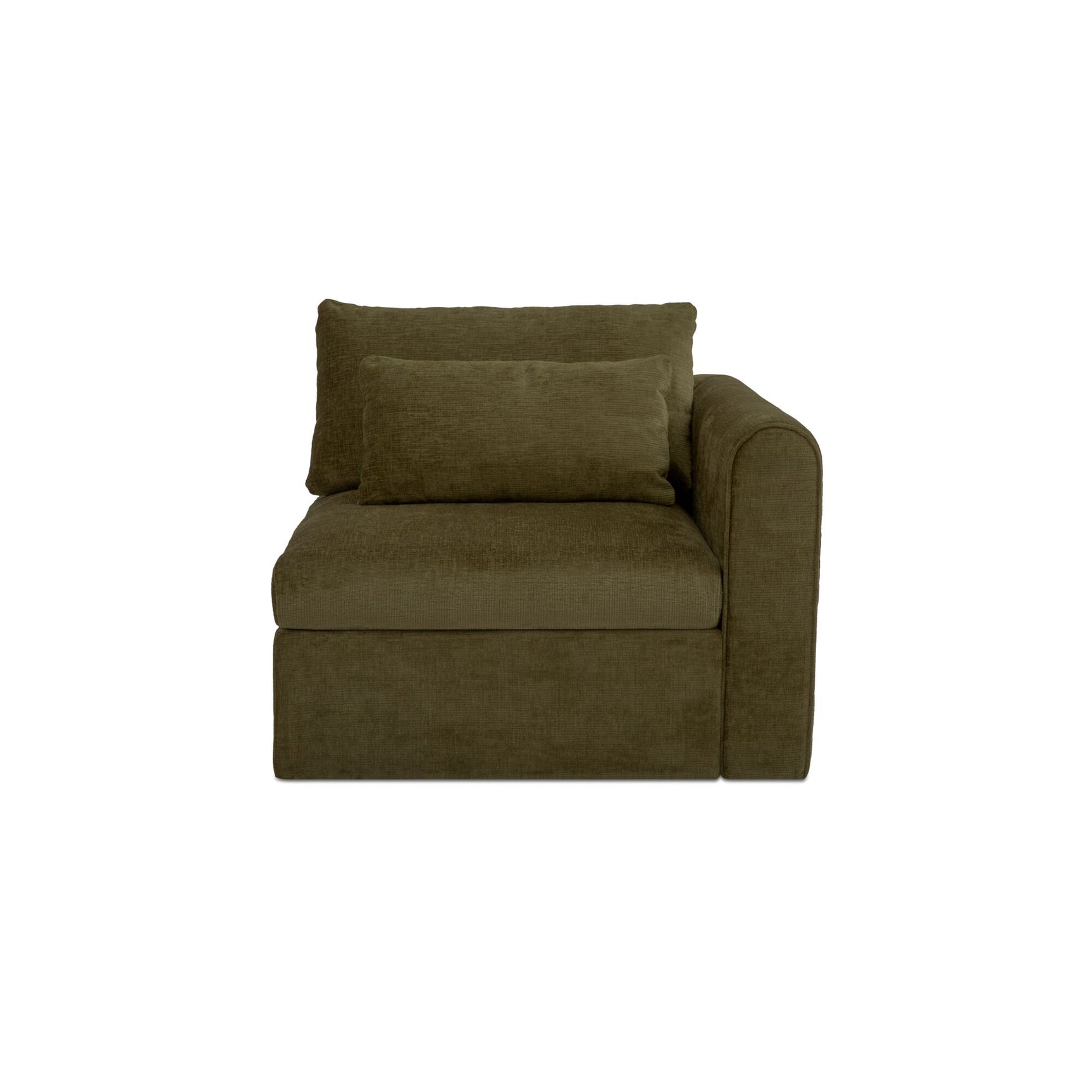 Swift Dark Green Right Arm Facing Chair