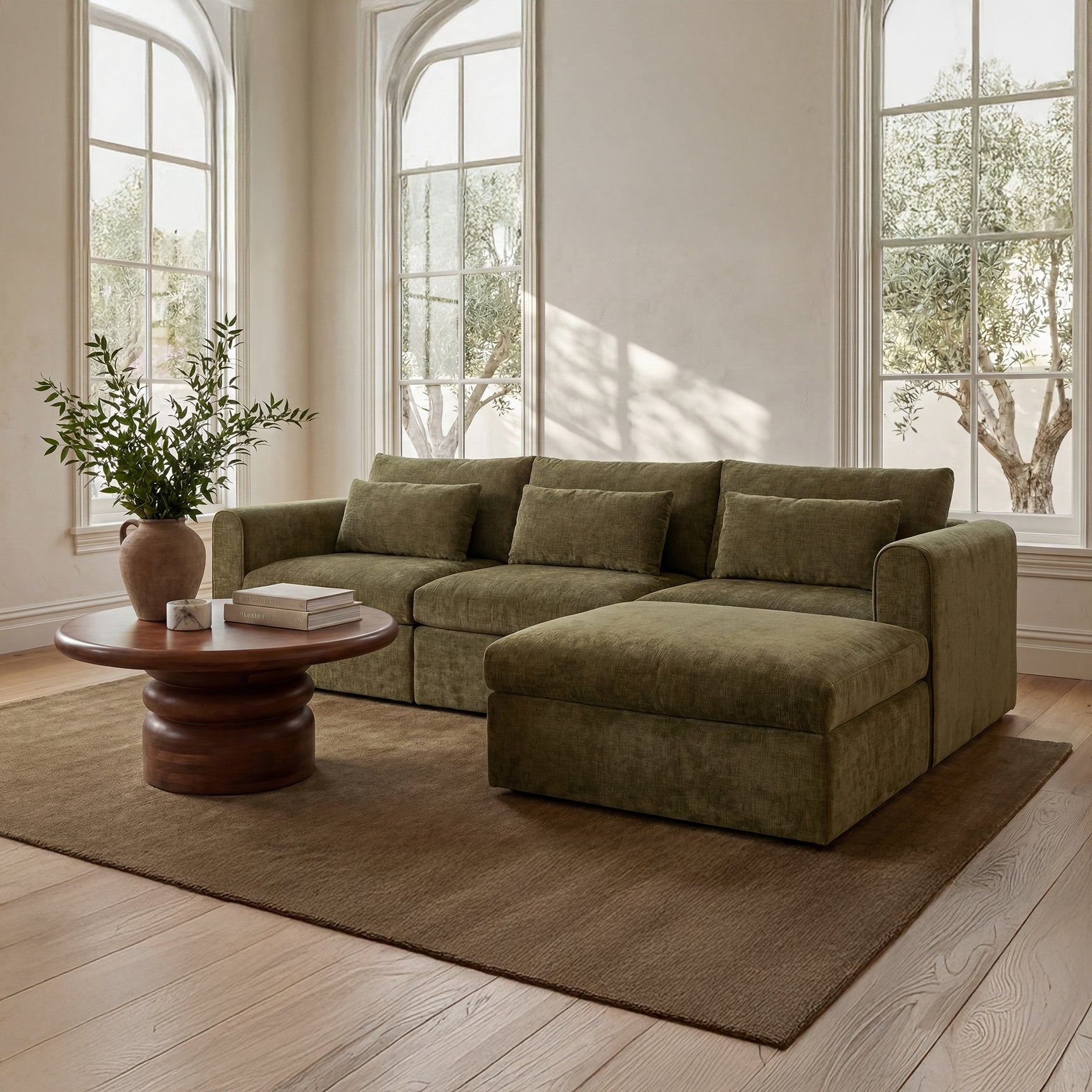 Swift Dark Green Slipper Chair