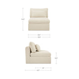 Swift Light Beige Slipper Chair