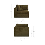 Swift Dark Green Corner Chair