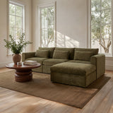 Swift Dark Green Storage Ottoman