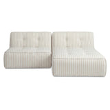 Sunseeker Brown Stripe 2 Piece Outdoor Nook