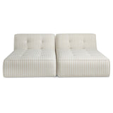 Sunseeker Brown Stripe 2 Piece Outdoor Sun Lounger