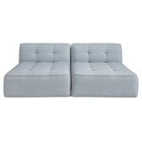 Sunseeker Light Blue 2 Piece Outdoor Sun Lounger