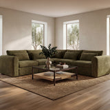 Swift Dark Green Classic L Modular Sectional