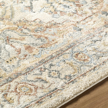 Vaeda Blue & Beige Thick Luxe Rug - Ornate Home