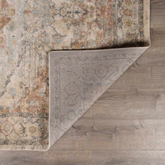 Vaeda Blue & Beige Thick Luxe Rug - Ornate Home