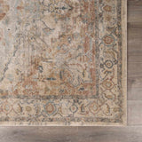 Vaeda Blue & Beige Thick Luxe Rug - Ornate Home