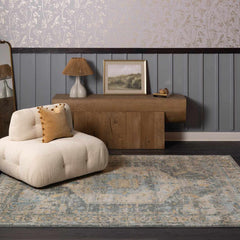 Vaeda Blue Thick Luxe Rug - Ornate Home