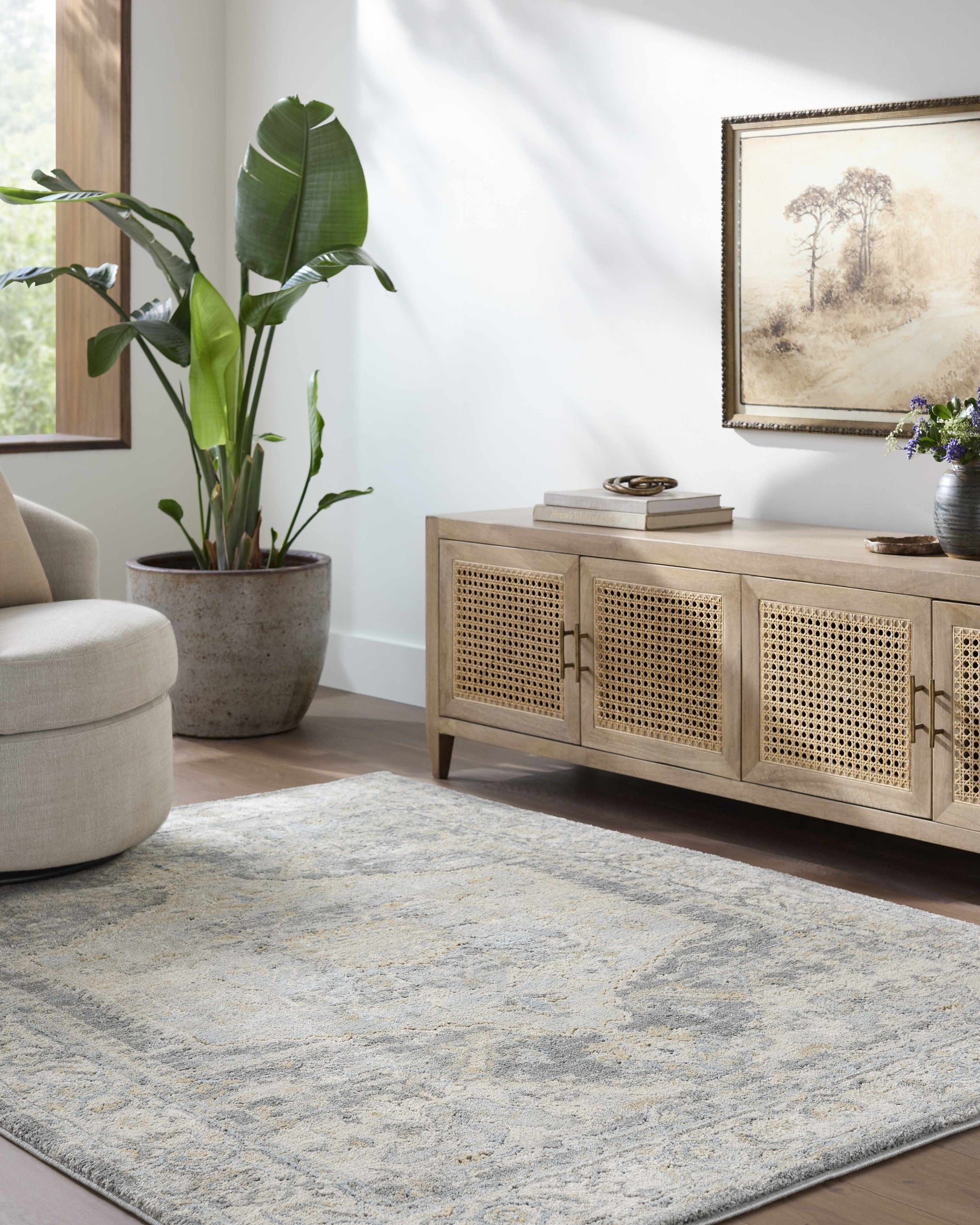 Vaeda Blue Thick Luxe Rug - Ornate Home