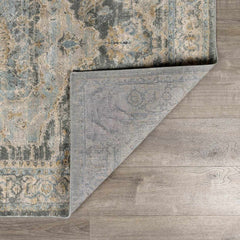 Vaeda Blue Thick Luxe Rug - Ornate Home