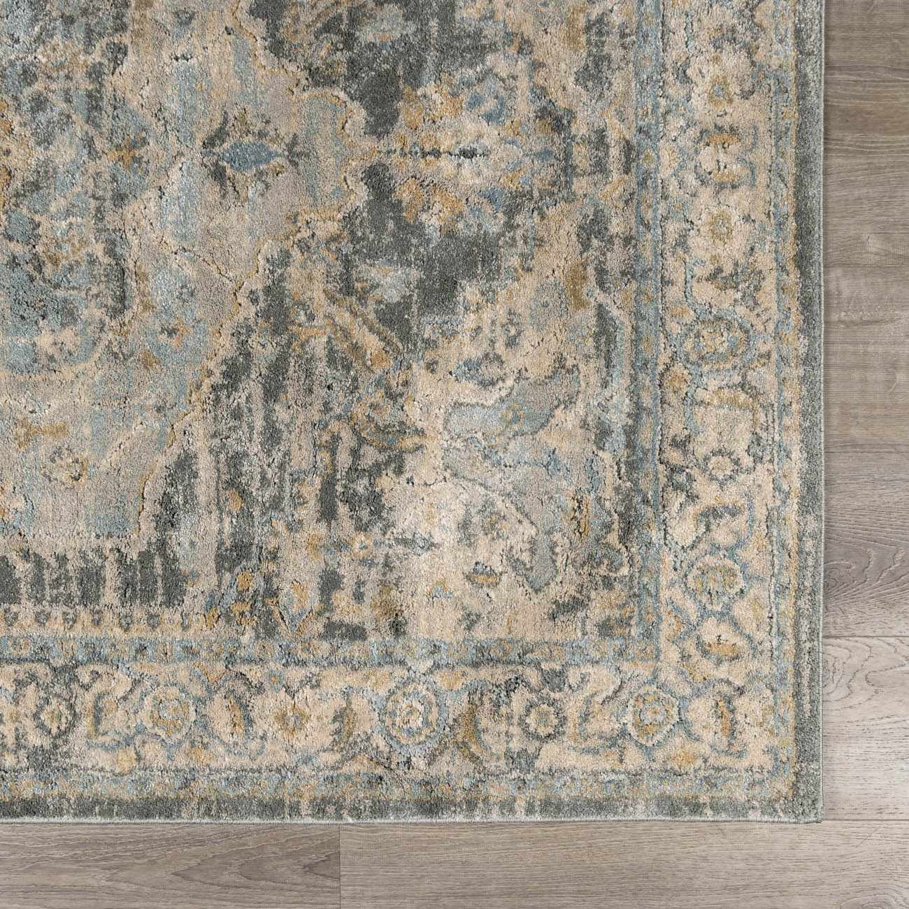 Vaeda Blue Thick Luxe Rug - Ornate Home
