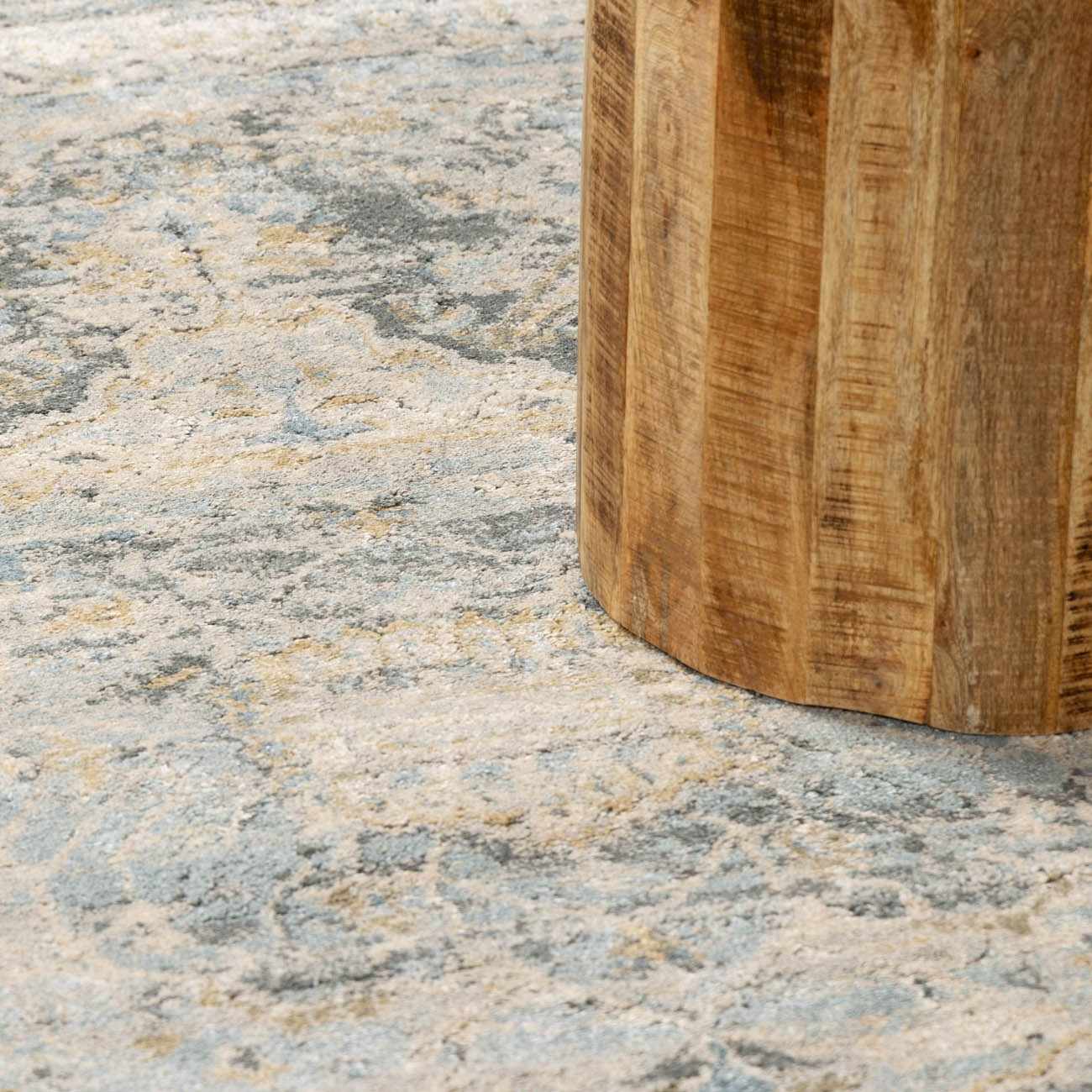 Vaeda Blue Thick Luxe Rug - Ornate Home
