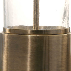 Vaiga Brass Glass Column Lamp - Ornate Home