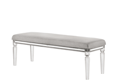 Vail Gray LED Upholstered Panel Bedroom Set - Ornate Home