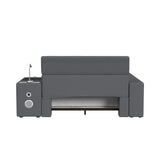 Valari Grey PU Full Transformer Bed with Electronic Features