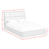 Valari Grey PU Full Transformer Bed with Electronic Features