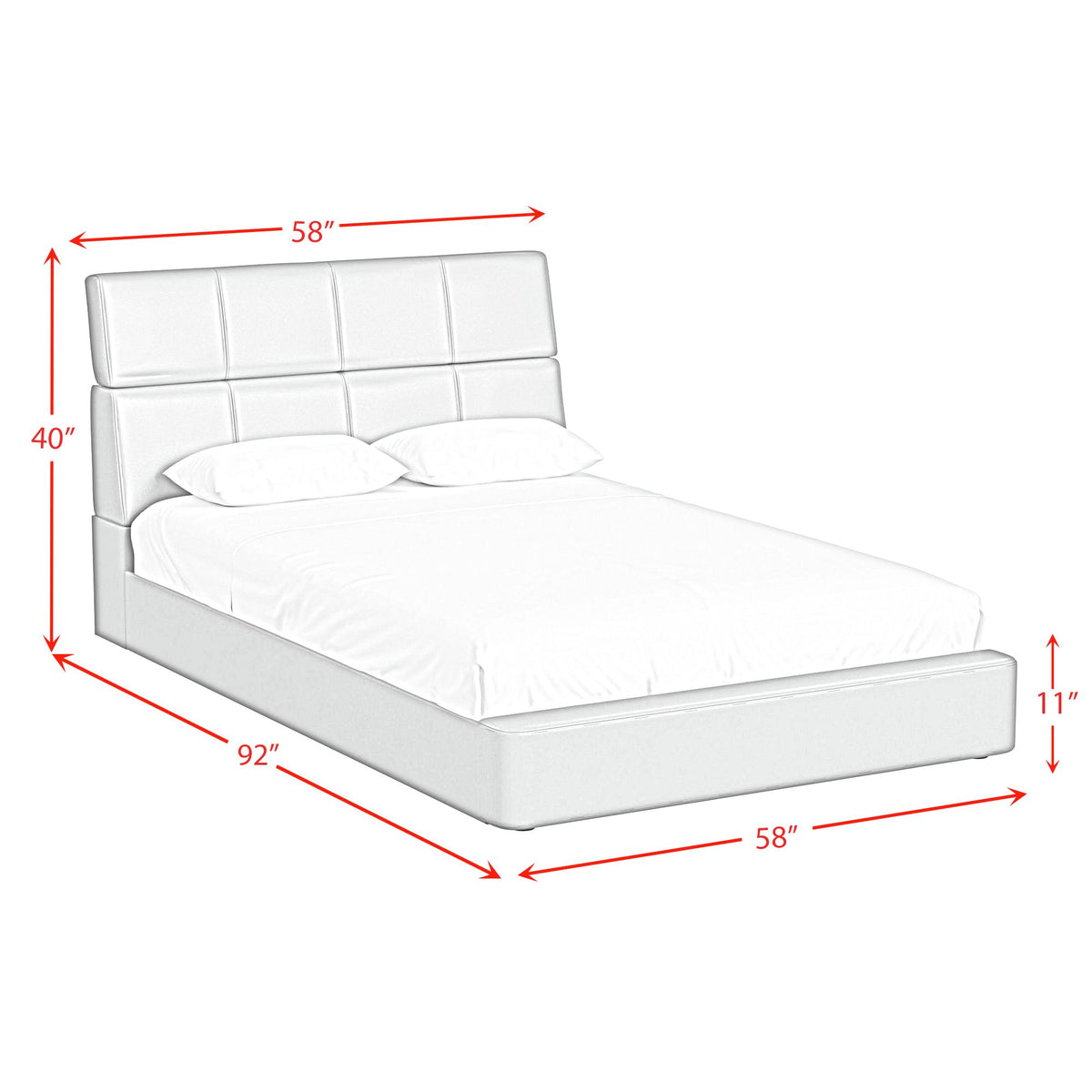 Valari Grey PU Full Transformer Bed with Electronic Features