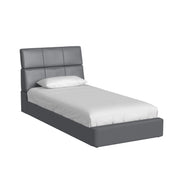 Valari Grey PU Twin Bed - Ornate Home