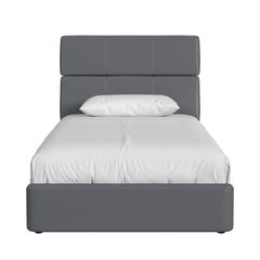 Valari Grey PU Twin Bed