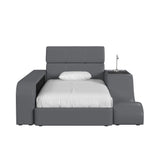 Valari Grey PU Twin Transformer Bed with Electronic Features - Ornate Home