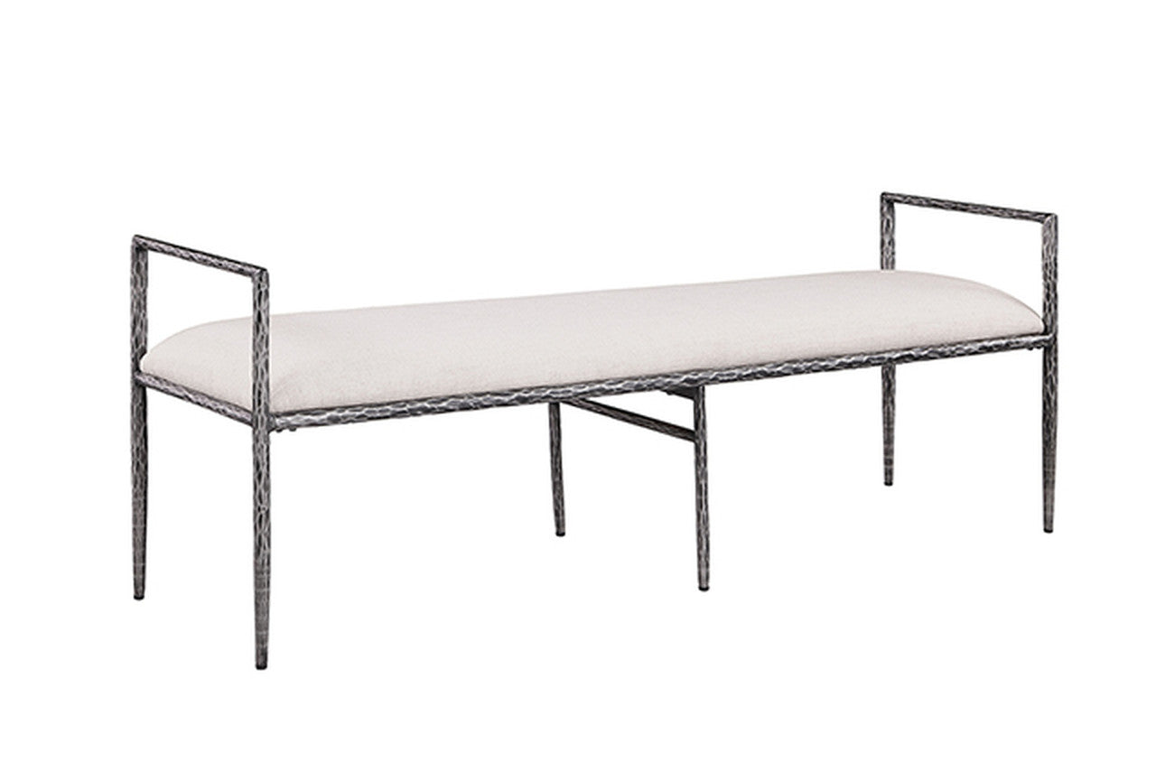 Valda Gunmetal Bench - Ornate Home