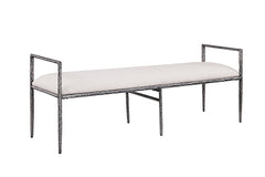 Valda Gunmetal Bench - Ornate Home