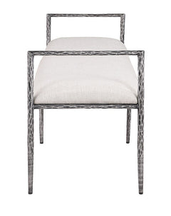 Valda Gunmetal Bench - Ornate Home