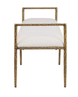 Valda Matte Gold Bench - Ornate Home