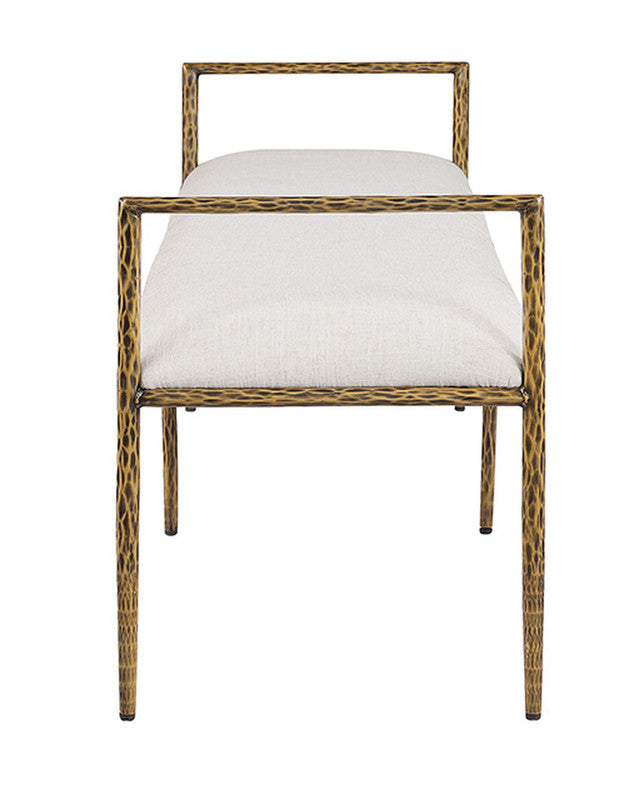 Valda Matte Gold Bench - Ornate Home