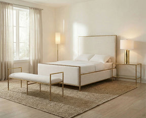Valda Matte Gold Full Bed - Ornate Home